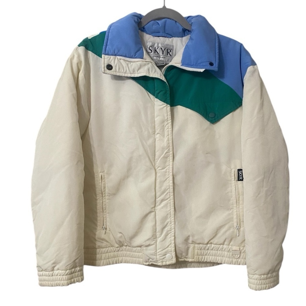 SKYR Womens Vintage Snowboarding Ski Puffer Color Block Jacket
